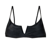 Top Preto Decote V