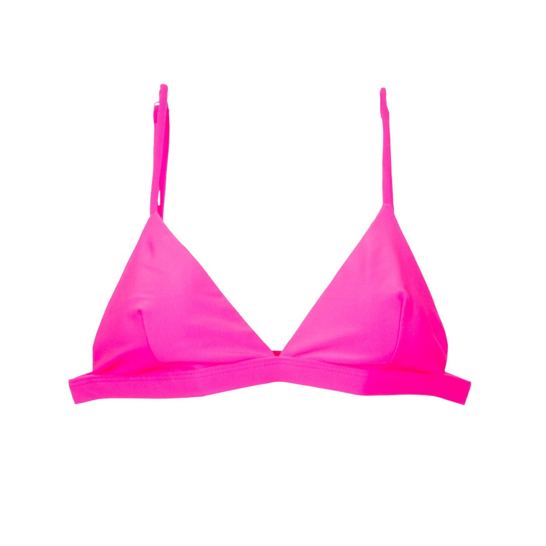 Top de sutiã esportivo para top rosa neon